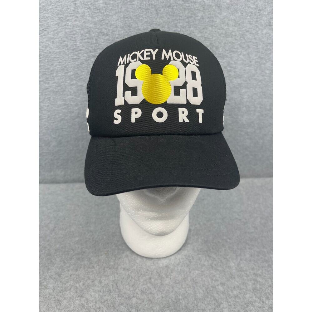 Disney Mickey Mouse 1928 Sport Trucker Hat Snapback Black One Size Adjustable
